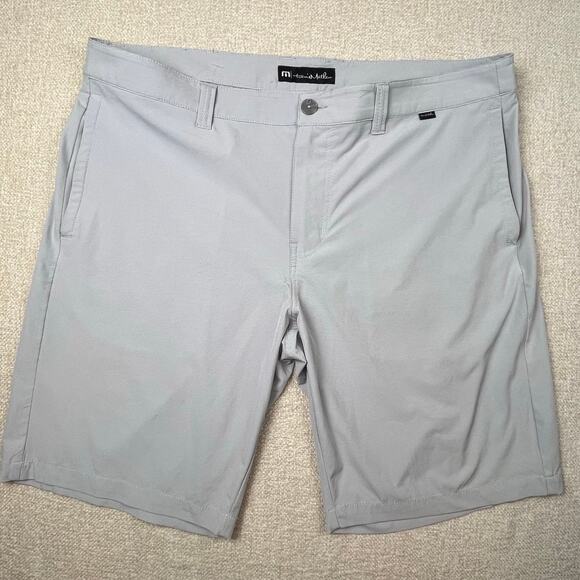 Travis Mathew Men’s 38 Gray Wanderlust Short 9” – Micro-Ripstop Golf Performance - Picture 1 of 6